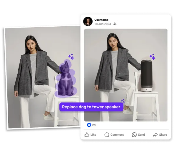 Innovate Social Media Content with AI Object Replacer