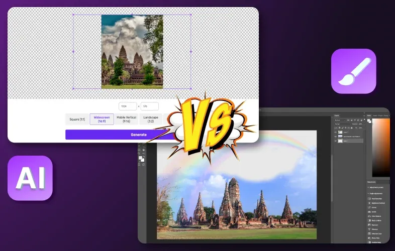 AI Image Extender vs. Traditional Editing: Which is Right for You? blog cover