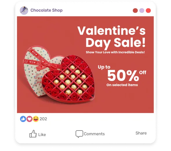 Valentine's Day Promotions, what else other than red?